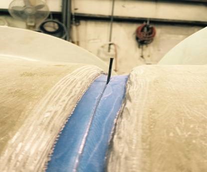 Caustic header PTFE Lined FRP Line 01