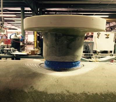 Caustic header PTFE Lined FRP Line 02