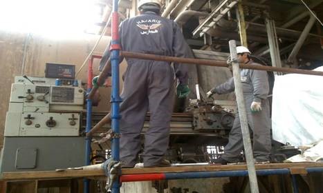 Caustic header PTFE Lined FRP Line 08